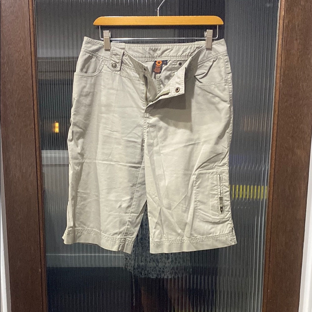 Beige Cargo Shorts